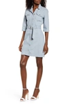 VERO MODA VERO MODA RUNA SHORT SLEEVE DENIM SHIRTDRESS,10228862