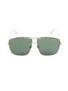 DIOR MONSIEUR 64MM AVIATOR SUNGLASSES,0400012395692