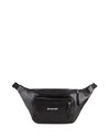 BALENCIAGA MEN'S EXPLORER LAMBSKIN BELT BAG,PROD230140390