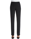 Lafayette 148 Plus Size Barrow Straight-leg Crepe Pants In Black