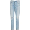 CITIZENS OF HUMANITY CITIZENS OF HUMANITY LIYA BLUE DISTRESSED TAPERED JEANS,3234741