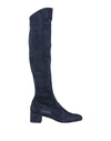 L'AUTRE CHOSE L' AUTRE CHOSE WOMAN KNEE BOOTS MIDNIGHT BLUE SIZE 7 SOFT LEATHER,11492843RR 15