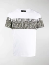 Fendi Logo-print Cotton-jersey T-shirt In White,green