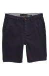 Quiksilver Kids' Everyday Chino Shorts In Blue Nights