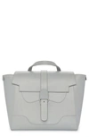 Senreve Maestra Pebbled Leather Satchel In Ice