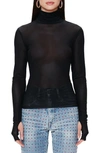 AFRM ZADIE SEMI SHEER TURTLENECK,AET028103