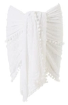 Melissa Odabash Embroidered Pareo In White