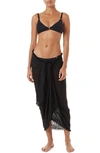 Melissa Odabash Tassel Cover-up Pareo In Black