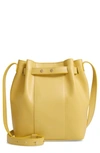 Demellier Naples Leather Shoulder Bag In Lemon