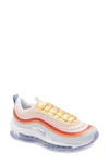 Nike Women's Air Max 97 Casual Running Sneakers From Finish Line In Football Grey/ Thistle/ White