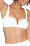 L*space Lee Lee Ribbed Bikini Top In White