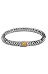 John Hardy Classic Chain' Birthstone Citrine Sapphire Sterling Silver Bracelet - November In Metallic Silver