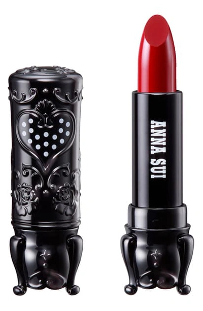 Anna Sui Black Rouge Lipstick In Magenta Red