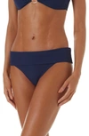 Melissa Odabash Brussels Bikini Bottoms In Navy Ribbed