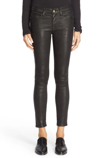 FRAME 'LE SKINNY' LAMBSKIN LEATHER PANTS,LSJL001