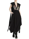 STELLA MCCARTNEY TAPESTRY APPLIQU&EACUTE; SILK MIDI DRESS,0400012508454