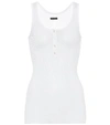 ISABEL MARANT LOUISALI RIBBED-KNIT SILK TANK TOP,P00458684