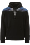 MARCELO BURLON COUNTY OF MILAN WINGS MULTICOLOUR PRINT HOODIE,11338998