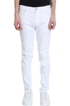 MAURO GRIFONI JUDE JEANS IN WHITE DENIM,11339448