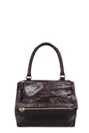 GIVENCHY PANDORA SMALL HAND BAG IN BORDEAUX LEATHER,11338171