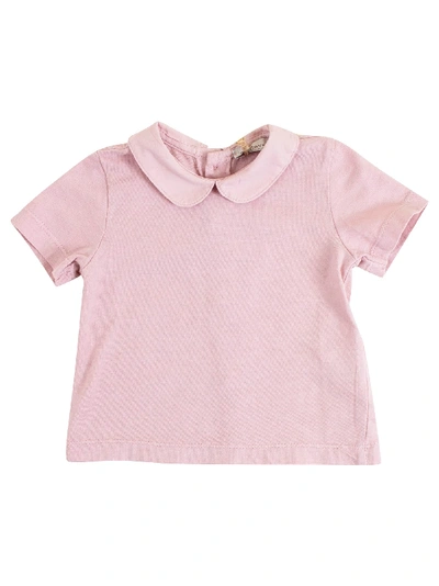 De Cavana Baby T-shirt With Collar In Pink