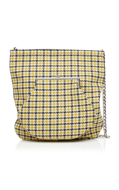 Victoria Beckham Plaid Wallet Shopper Bag