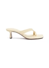 Neous 55mm Leather Thong Sandals In Off White
