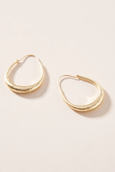 Anthropologie Izzie Hoop Earrings In Gold