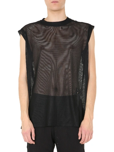 Rick Owens Tank With Logo In Black