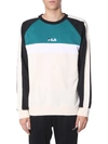 Fila Crew Neck Sweatshirt In Bianco
