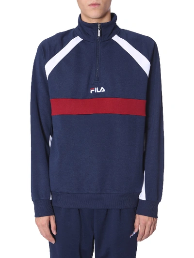 Fila "oligert" Track Sweatshirt In Blue