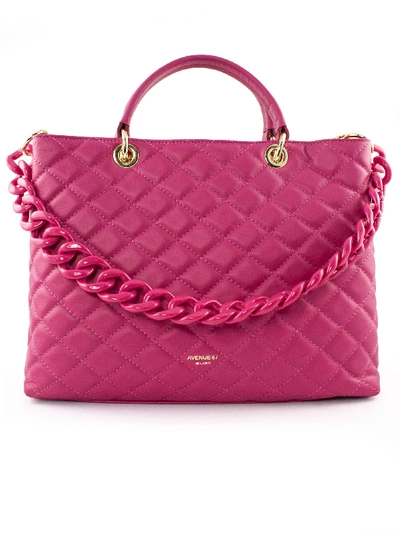 Avenue 67 Violante Bag In Fuchsia Leather In Fuxia