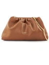 AVENUE 67 PUFFY BAG IN BROWN LEATHER,11339692