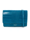 AVENUE 67 TURQUOISE LEATHER CLUTCH BAG,11339682