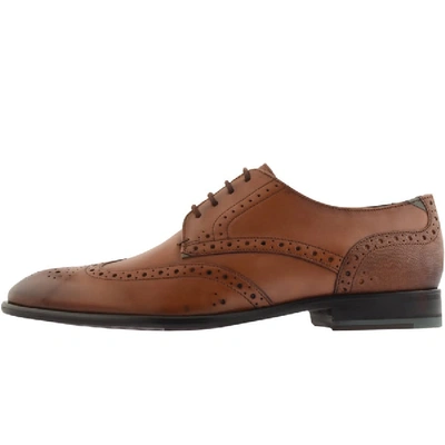 Ted Baker Circass Toe Cap Shoes In Tan-brown