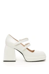 Nodaleto 115mm Bullababies Patent Pumps In White