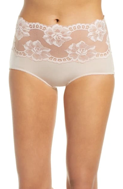 Wacoal Women's Light & Lacy Floral Brief In Rose Dust