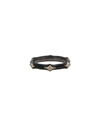 Armenta Women's Rose World Sterling Silver, 14k Rose Gold, Champagne Diamond & Black Enamel Stack Band In Black