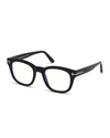 Tom Ford Men's Square Acetate Optical Glasses