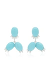 LAUREN X KHOO WOMEN'S AZURE MARQUEE EARRINGS,809940