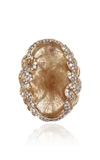 WENDY YUE 18K YELLOW GOLD SAPPHIRE AND DIAMOND RING,824331