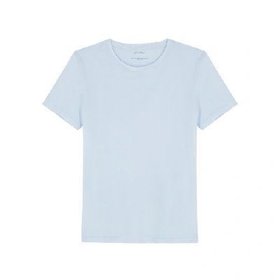 American Vintage Vegiflower Light Blue Cotton T-shirt