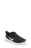 Nike Kids' Unisex Free Rn 5.0 Low Top Sneakers - Walker, Toddler In Black/ White-anthracite-volt