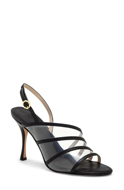 Louise Et Cie Nabila Strappy Sandal In Black/ Clear