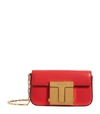 TOM FORD MINI LEATHER T CLASP CHAIN BAG,15332328
