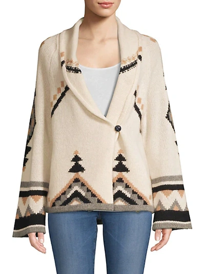 360cashmere Koko Bell sleeve Cashmere Cardigan In Beige Multi ModeSens