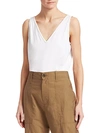 BRUNELLO CUCINELLI RELAXED V-NECK TANK TOP,0400012490663