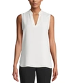 ANNE KLEIN SPLIT-NECK BLOUSE