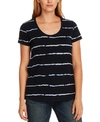 VINCE CAMUTO WOMEN'S LINEAR WHISPERS T-SHIRT