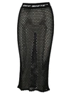 OFF-WHITE OFF WHITE KNIT FISHNET SKIRT,11341418